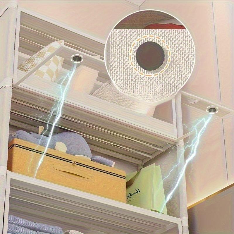 Clear Plastic Multi-Tier Storage Cabinet | Dustproof Floor-Standing Organizer with Transparent Shelves, Classic Style for Bedroom, Wardrobe, Office