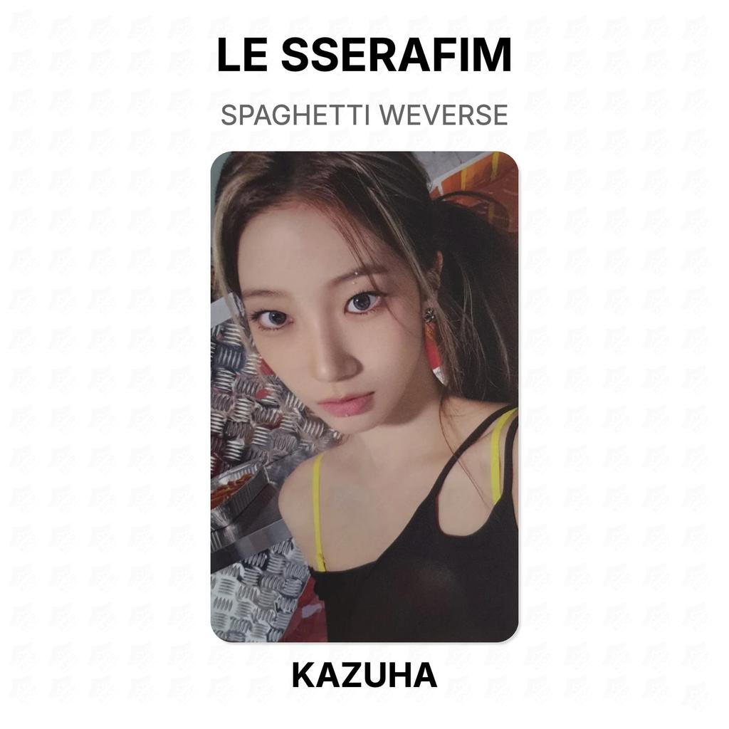 LE SSERAFIM SPAGHETTI WEVERSE Official Photocard