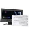 C/F Multifunctional Indoor Colorful LCD Digital Temperature Humidity Meter Clock Thermometer Hygrometer Calendar Temperature Trend Alarm Comfort