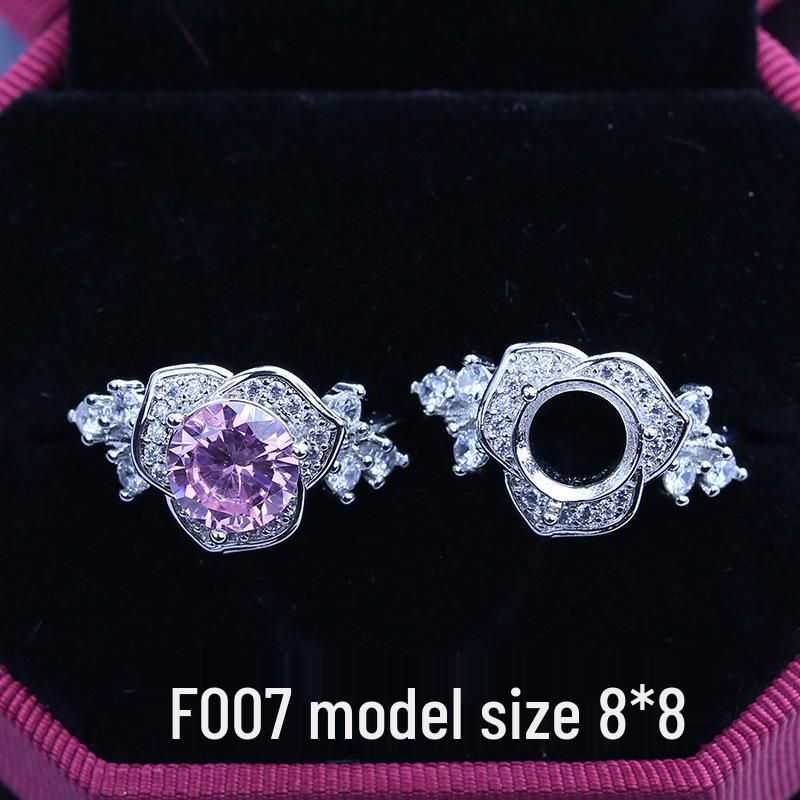 

Посеребренное регулируемое кольцо-снежинка с бриллиантами, женское модное Adjustable