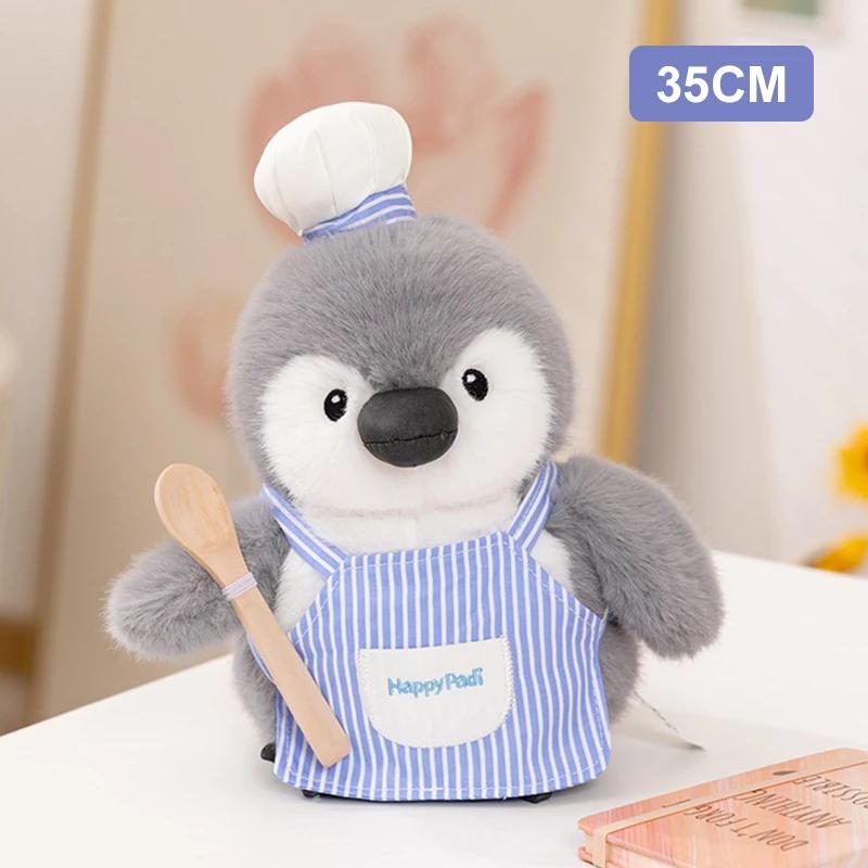 25/35CM Penguin Plush Toys Cute Doll Plushie Chef Painter Fishing Penguin Pillow Valentine's Day Christmas Gifts Toys for Girl