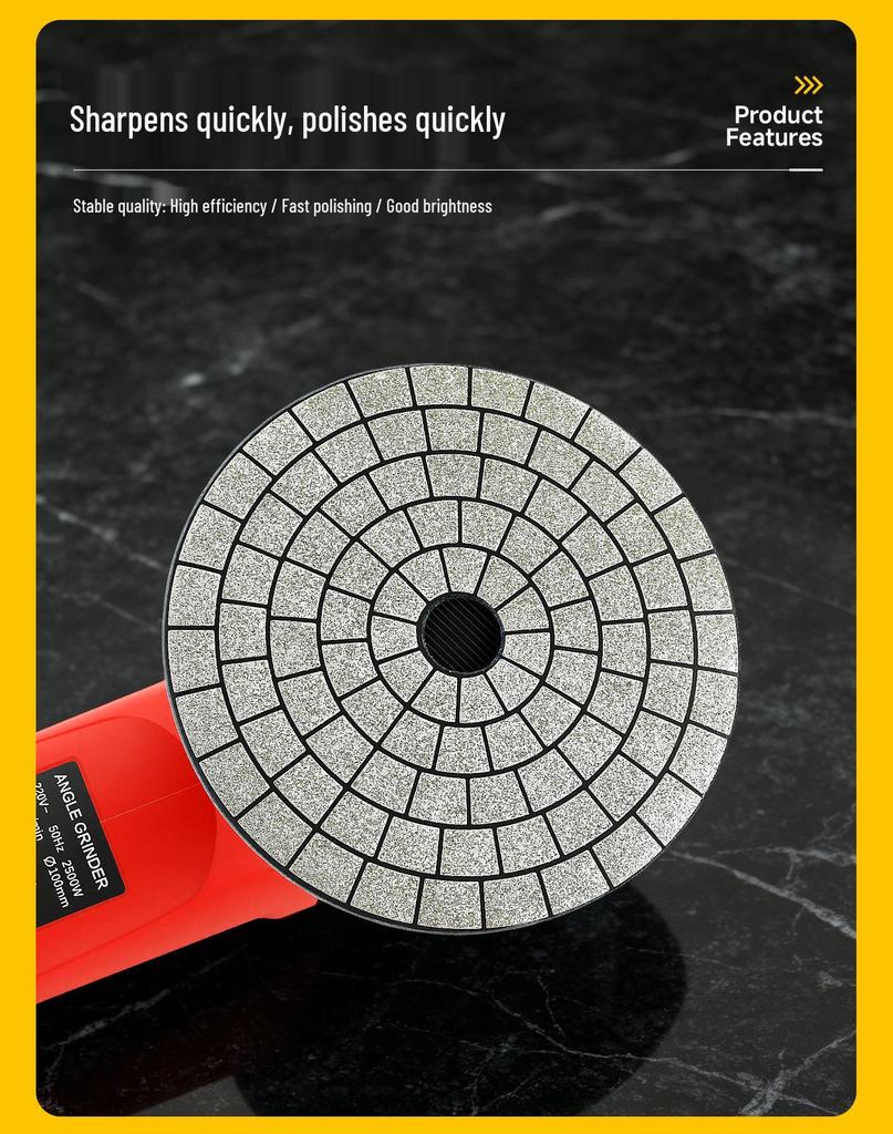 Electroplated Diamond Grinding Disc for Angle Grinders - Ideal for Tile, Marble, and Slab Trimming