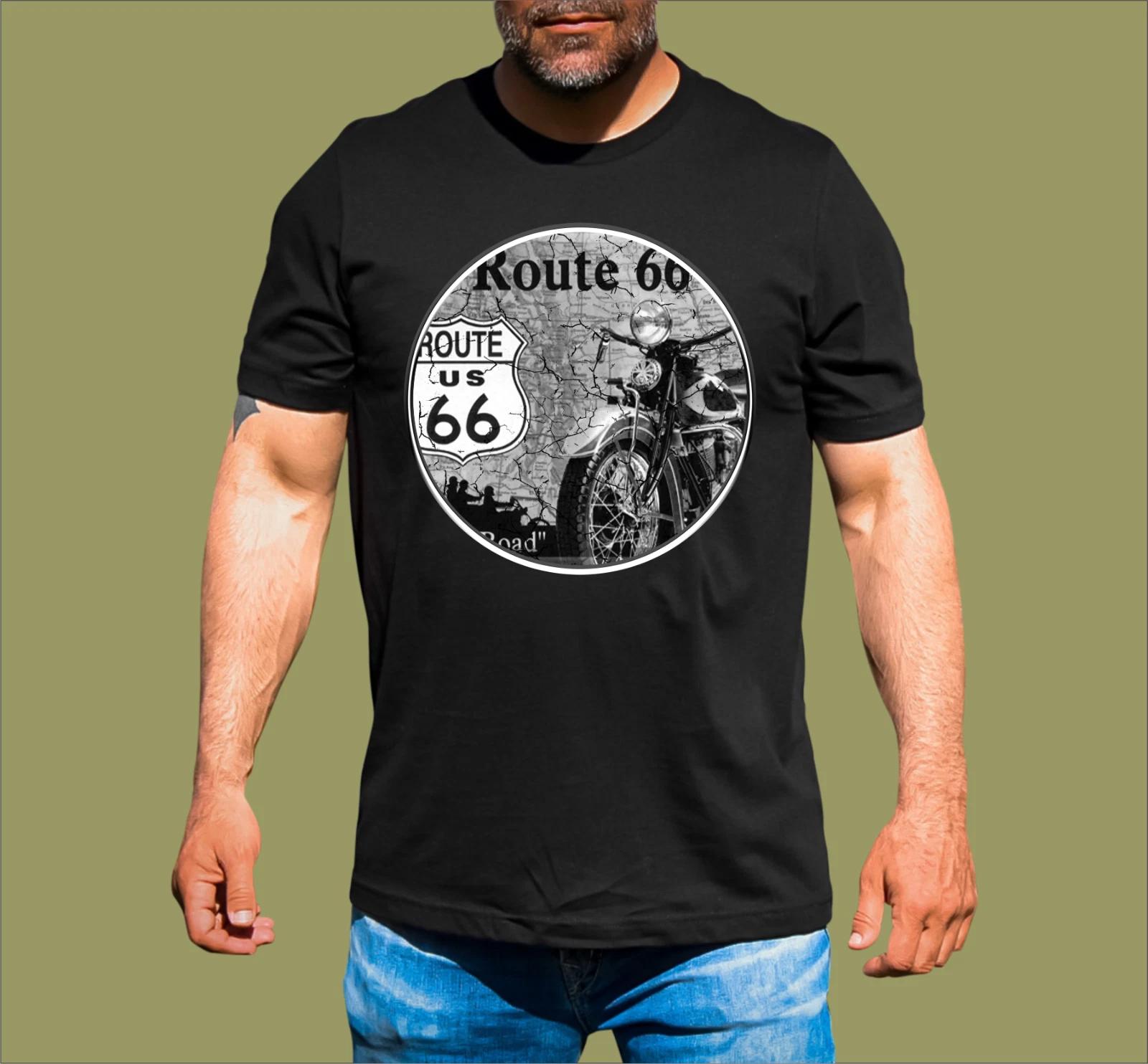 ROUTE 66 MOTORCYCLE T-SHIRT M