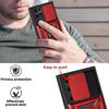 Protective Case - PROSHOP - for Samsung S22 Ultra - Red - Rigid - Army Style