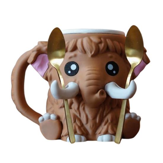 

Ice Cream Cup Comfortable Mammoth Ice Cream Holder with Built-In Spoon Trough Fits Standard