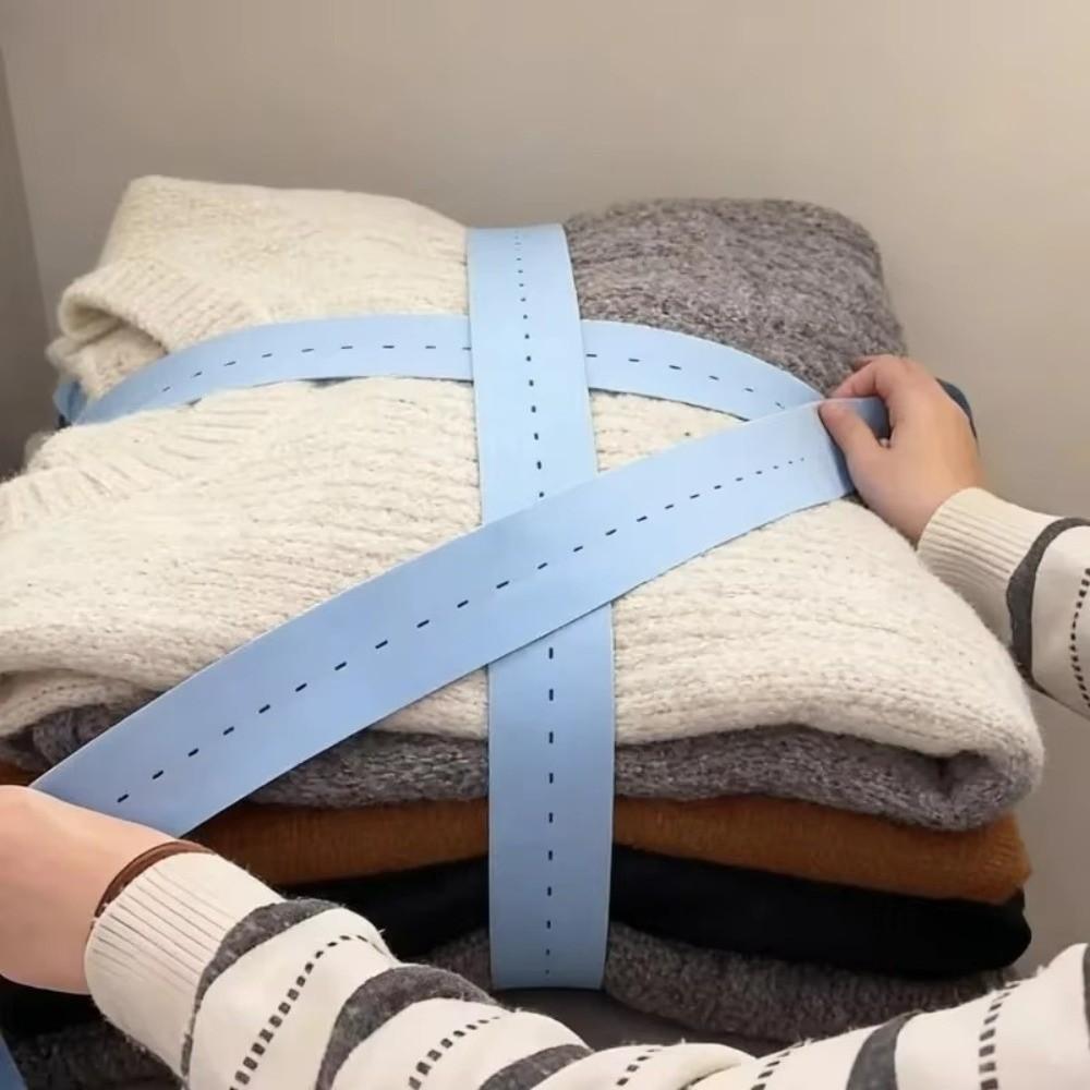 1/2/10/30Pcs Adjustable Elastic Storage Strap Roll-up Clothes Organizer Band Household Sorting