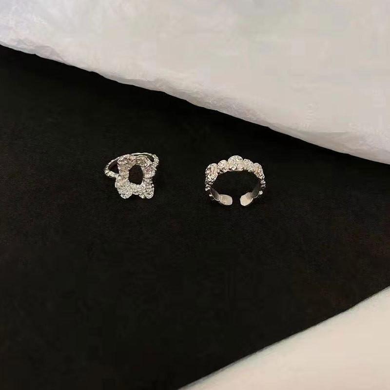 Unique Geometric Style 925 Silver Ring Trendy Lightweight Elegant Accessory For Women