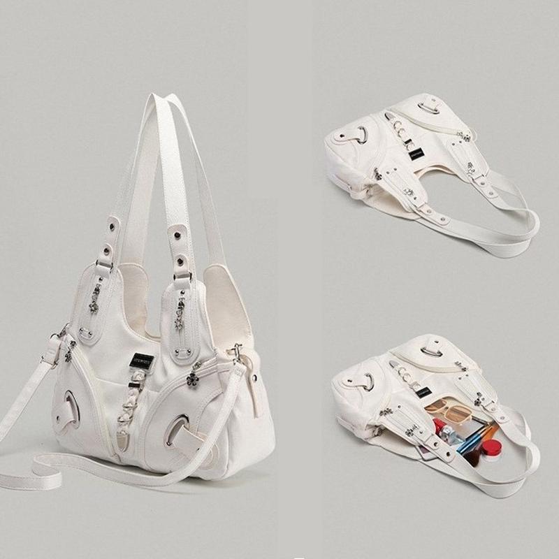 Retro Subkultura Velkokapacitní Dámská Kabelka Luxusní Měkká Crossbody Módní Dámská Tote Taška Harajuku Estetické Tašky