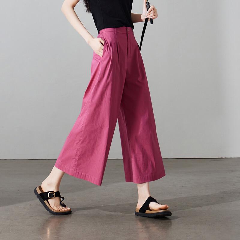 SOFSIL Women's High-Waist Wide-Leg Pants