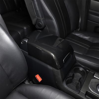 ABS Włókno węglowe Wewnętrzna skrzynka podłokietnika samochodowego Pudełko do przechowywania Dekoracyjna osłona Listwa Dla Land Rover Discovery 3/4 2004-2016 Akcesoria samochodowe