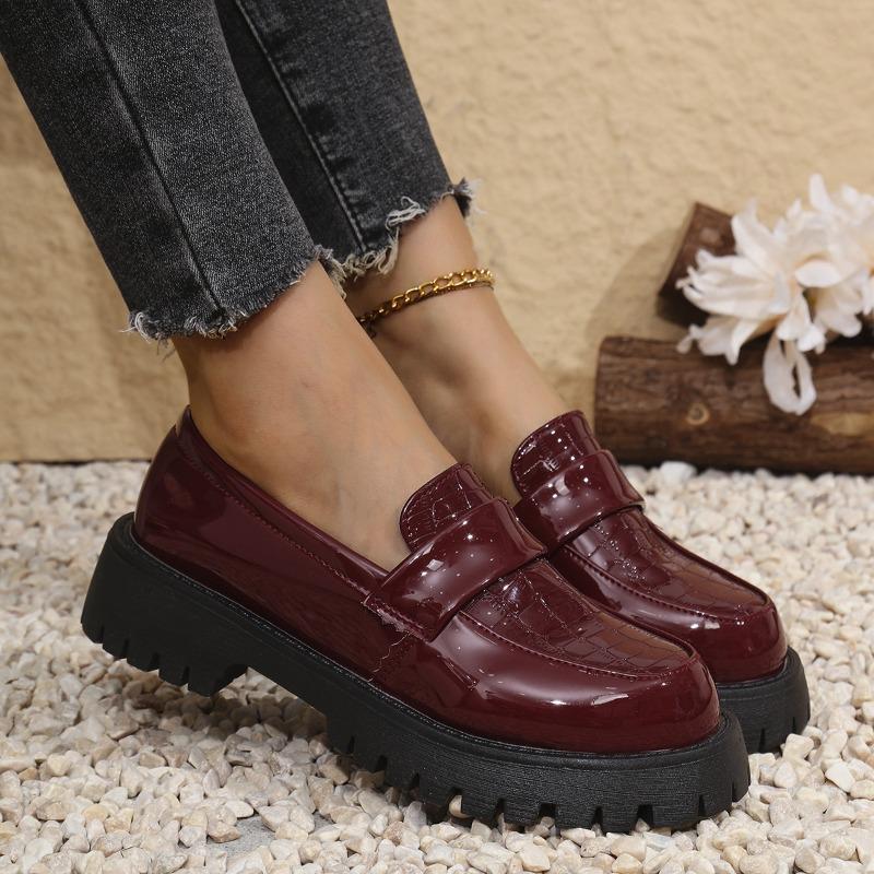 Women's British Small Leather Shoes Spring and Autumn New Platform College Style Single Shoes Fashion Shoes