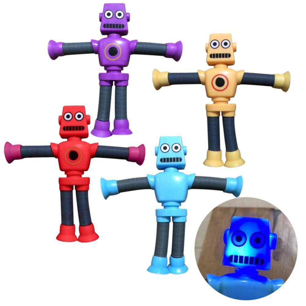 DIY Stretch Tube Telescopic Suction Cup Montessori Sensory Toy Fidget Toys Robot Pop Tubes Toy