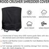 Wood Chipper Cover Shredders Machine Cover With Dustproof Design Tear Resistant 210D Oxford Cloth For Garden Tool