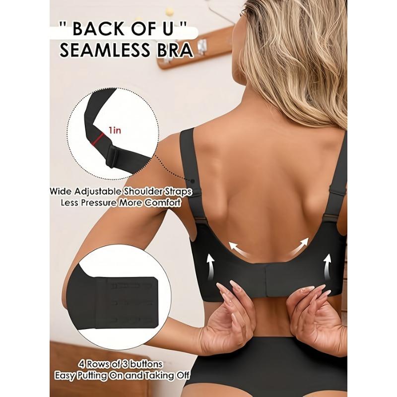 Seamless Naked Feeling, Comfortable Fixed Cup Underwear for Women Anti-sagging Breast-retracting No-wire Bra