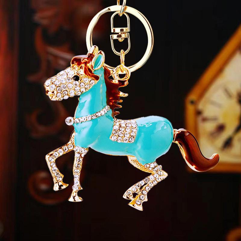  Pony Car Keychain Bag Pendant Metal Keychain Year Of The Horse