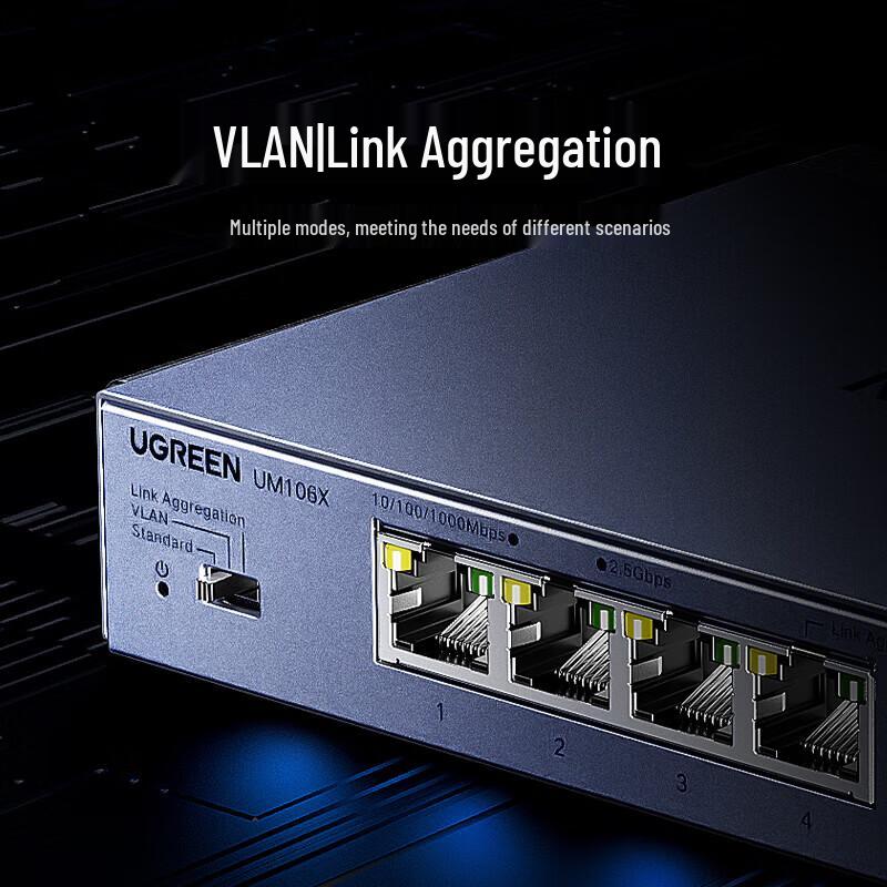 Ugreen 2.5G Network Switch 8-Port with 10G SFP+ Uplink