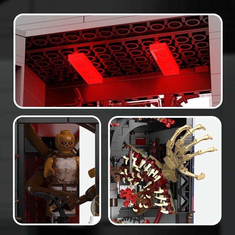 Stranger Things Buchstützen Kompatibel mit LEGO Steinen, Minifiguren, Bausteinen, Puzzle-Bauspielzeug