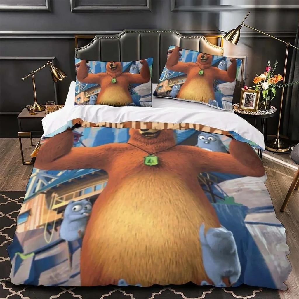 3D Printed  Grizzy and the lemmings Bedding Set Single Twin Full Queen King Size Bed Set Adult Kid Bedroom Duvet cover Sets