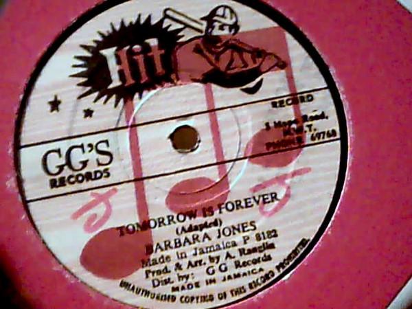 

12inch Record BARBARA JONES Tomorrow Is Forever GGR2753 GGs Records 1982 Jamaica Reggae Ska Dub Used