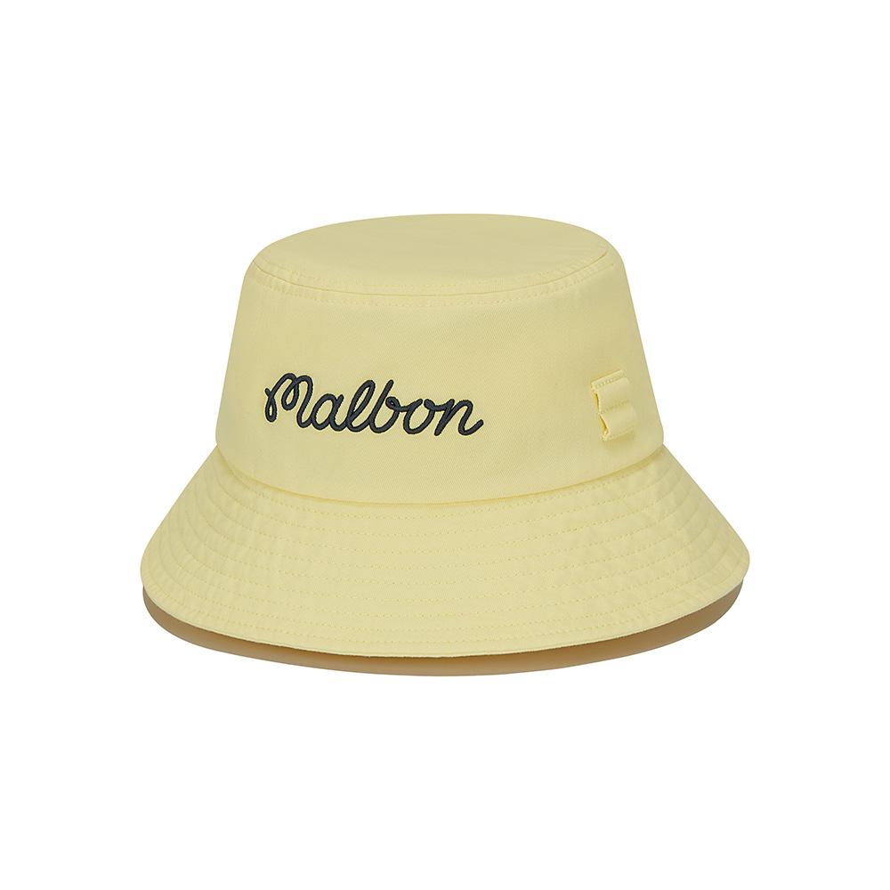 MALBON GOLF Basic Lettering Bucket Hat Yellow