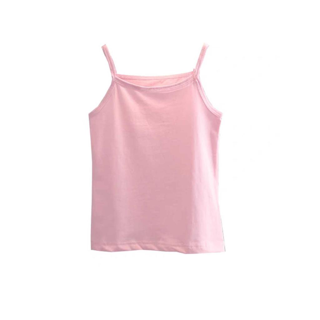 Kinder Einfarbige Oberteile Lässige Alltags-Camisole-Unterwäsche