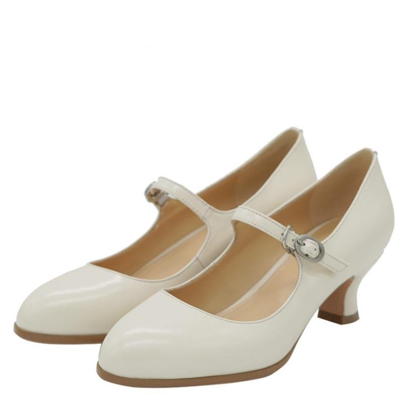 Fashion Women's Fashion Slim Heel Shoes Autumn New Round Head Shallow Mouth Anti-slip Wear-resistant High Heels