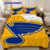 St. Louis Blues Pattern Bedding Quilt Set Quilt Cover Pillowcase Home Decoration Birthday Gift (1 * duvet cover + 2 * pillowcase, without core)