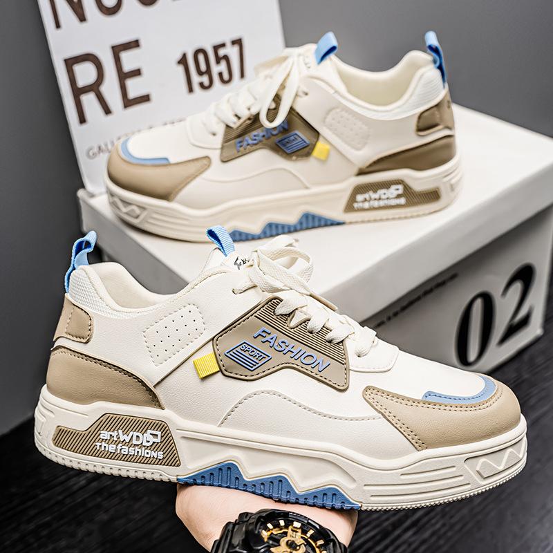 

Men s shoes summer 2025 new breathable little white shoes men s trend versatile platform sports shoes casual board shoes trendy shoes 44