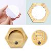 Medal Holder Display Rack with Hexagonal Design Hand-Polished Corners Wall Shelf for Sports Taekwondo Medals