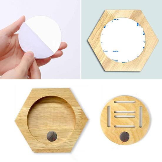 Medal Holder Display Rack with Hexagonal Design Hand-Polished Corners Wall Shelf for Sports Taekwondo Medals