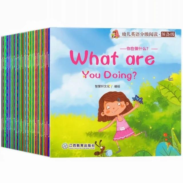 60 Grāmatas/Komplekts Bērnu Angļu Valodas Agrīnās