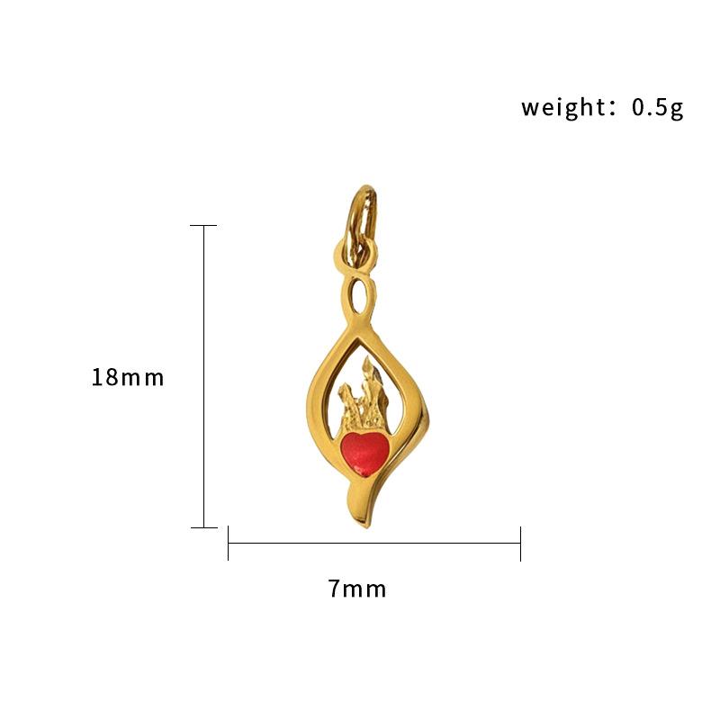 Halloween Ghost Pumpkin Spider Pendant 18K Gold Plated Stainless Steel Jewelry Diy Accessories