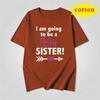Two Child Official Announceunisext Tshirt For Warm And Fun Families Short Sleeved Round Neck Top