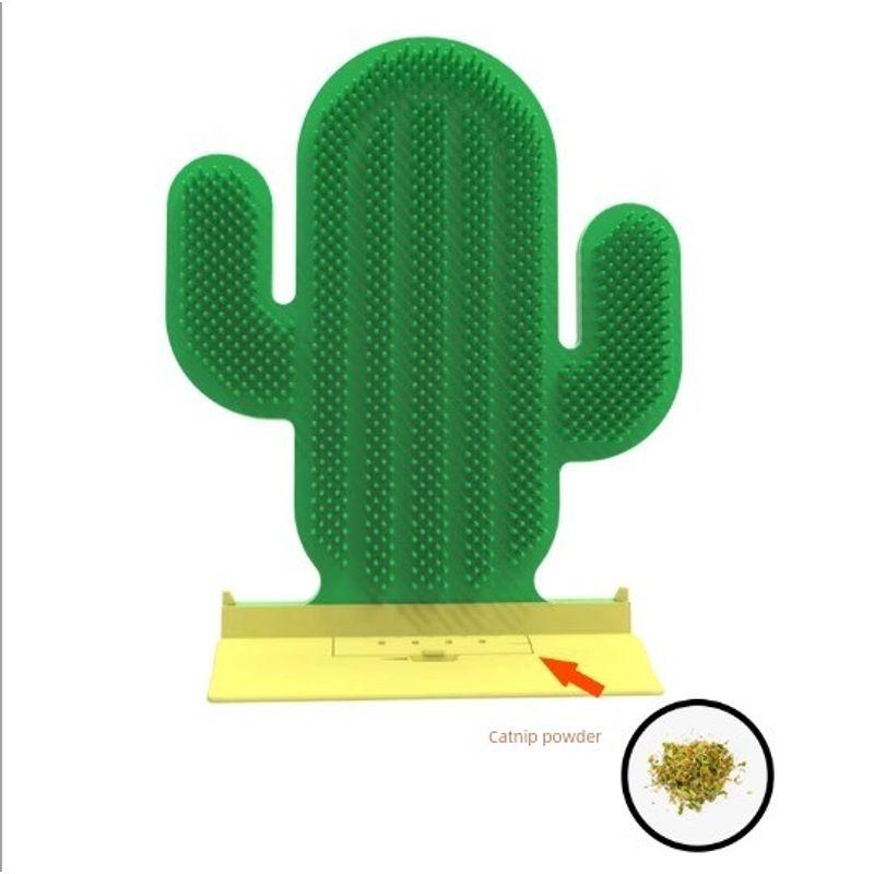 

Cactus Scratch an Itch British Shorthair Muppet Brush Cat Toy Mint Powder [Continuous Hair Removal]]