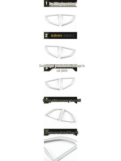 CS55 Steering Wheel and Dashboard Electroplated Sequin Stickers