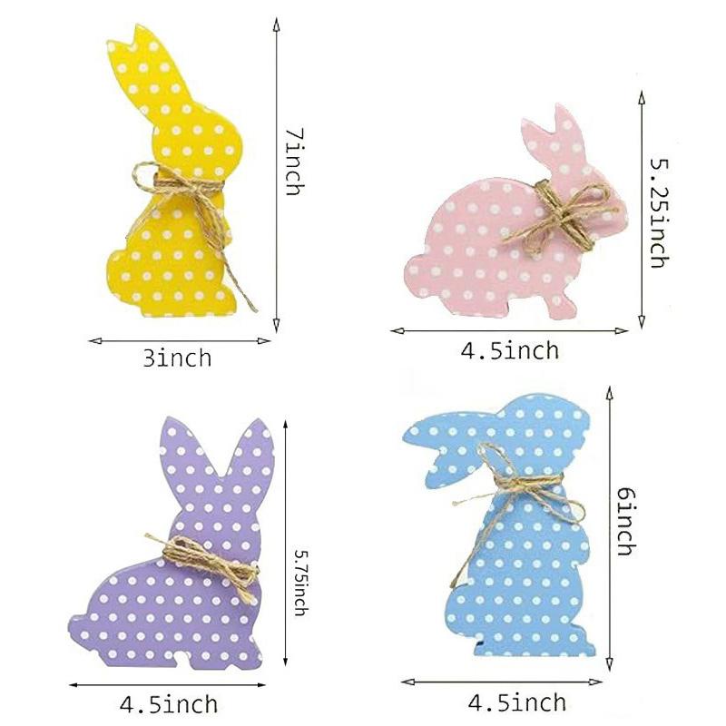 Neuer Osterhase Holzanhänger Kreativer Hase Tischdekoration Handwerk Heimdekoration Osterparty Geschenk