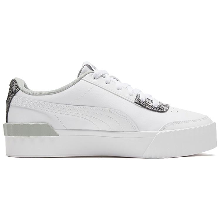 (WMNS) PUMA Carina Lift Snake White/snake Print Low Casual Board Shoes Women's 373230-01