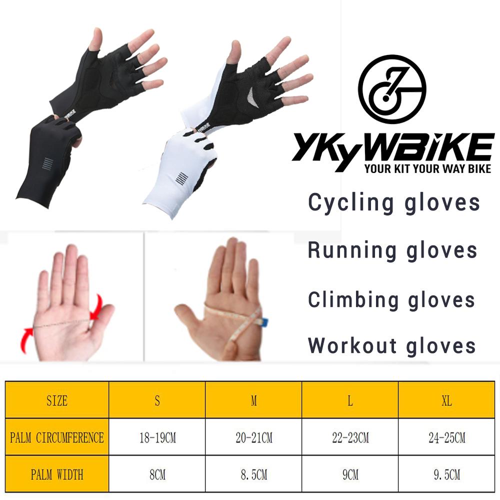Guanti da Ciclismo Guanti da Bici MTB Guanti Sportivi Mezza Dita Guanti da Bicicletta Uomo Donna Traspiranti Antishock
