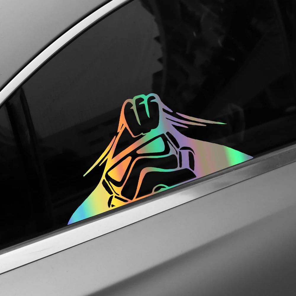 Stormtrooper Peeking Decal Sticker Easy To Apply On Laptop Car Truck Boat Trailer Decor Window Laptop Notebook Stickers Decal