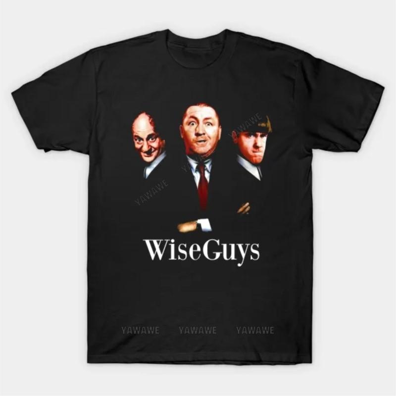 Beach Unisex tee shirt fashion print tees Wiseguys The Three Stooges T Shirt teenager cotton Oversized tee shirt male summer top S