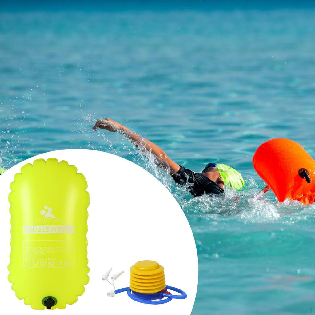 Wasserdichter Packsack Robust für Offenes Wasser Doppel-Airbag PVC Camping Angeln Rafting
