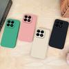 Simple Plain Case For Xiaomi 15T Pro / Xiaomi 17 Pro Max Phone Cases Liquid Silicone Anti Drop Soft Candy Durable Back Cover