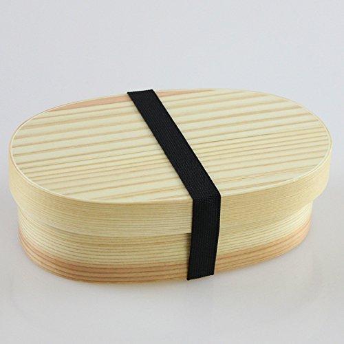 Matsuri No Eimon (Festival Goods) Magewappa Bento Box, Made In Japan (Natural, 470ml)