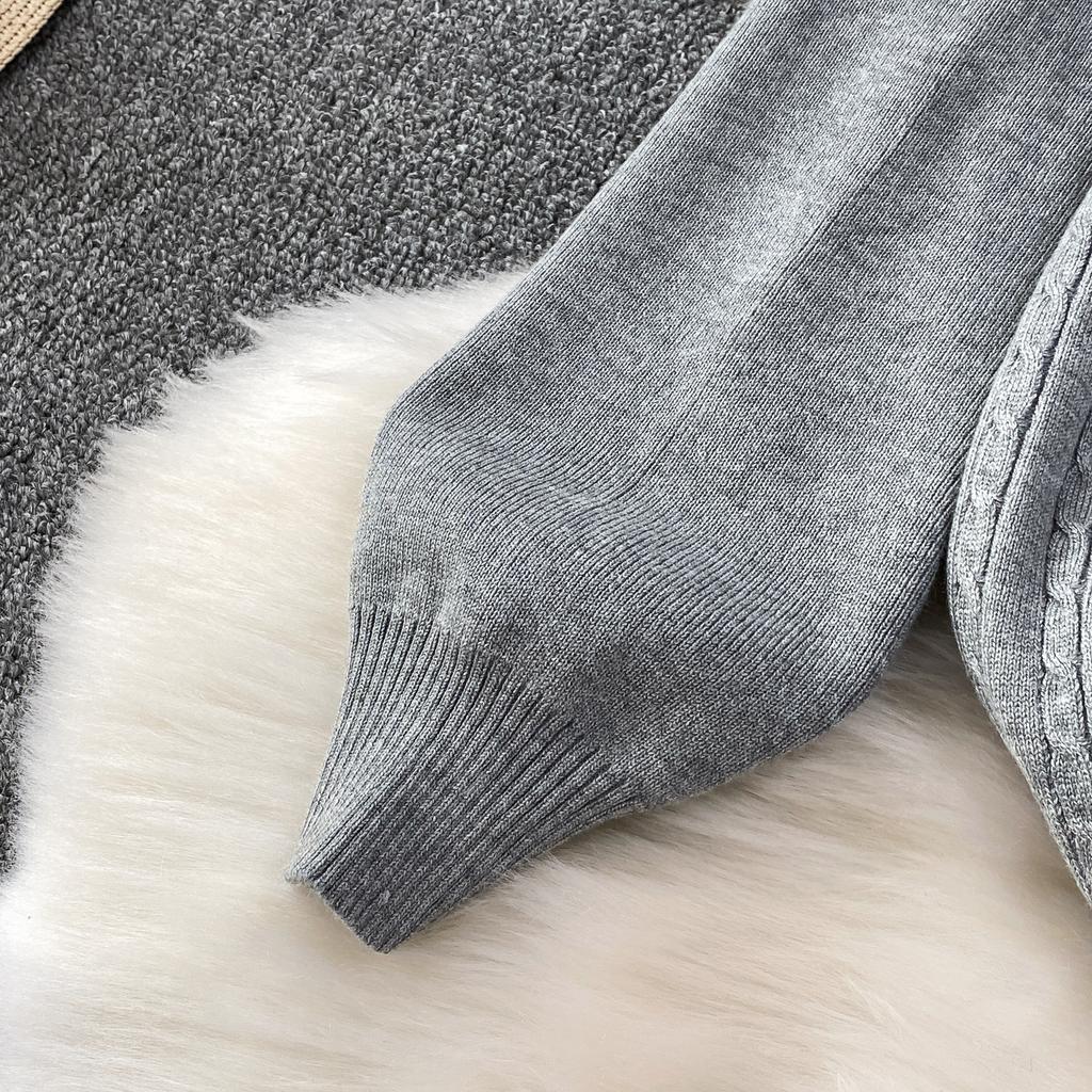 Faionable Knitted Embroidered Striped Set High Waist Wide Leg Pants Zipper Jaet for Women Autumn Season Casual Wear