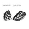 AUTO Dual Slat Grille For BMW 3 Series E92 E93 Coupe 2006-2010 Front Kidney Grill Racing Style Gloss Black+ Chrome 51137157277