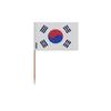 Tandpetare Sydkoreas flagga - 10 cm - 100 stycken - Självhäftande plast - Bambupinne - Pixelform