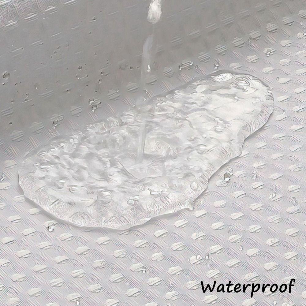 Mit durchsichtigem Oberfenster Hakenloser Duschvorhang Abnehmbarer Badezimmervorhang Badezimmer