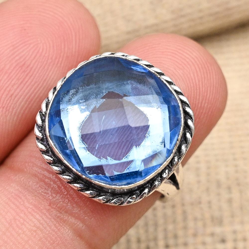 Tanzanite Gemstone 925 Sterling Silver Handmade Beautiful Jewelry Ring