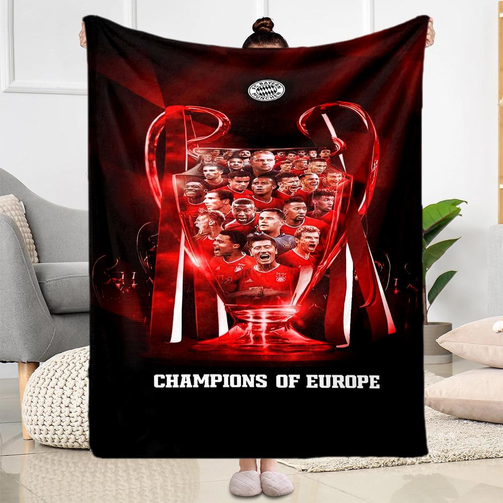 Bayern Munich Blanket Soft Warm Cozy Perfect for Bedding Couch Livingroom for All Seasons Modern Style Ideal Gift For Birthday Valentine'S Day