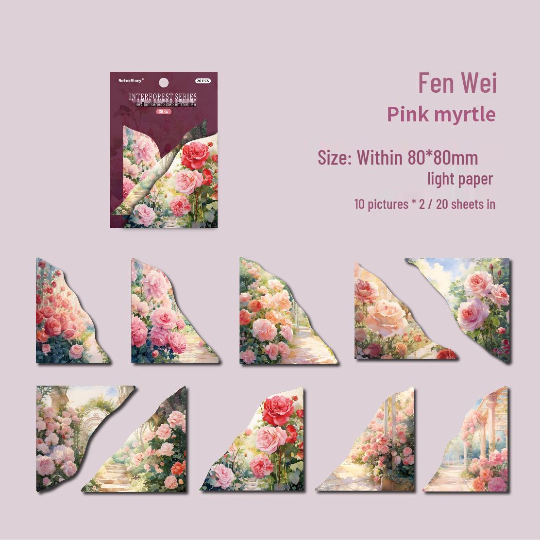 RetroStory Forest Corner Sticky Notes & Bookmarks - Personalized Stationery for Journals